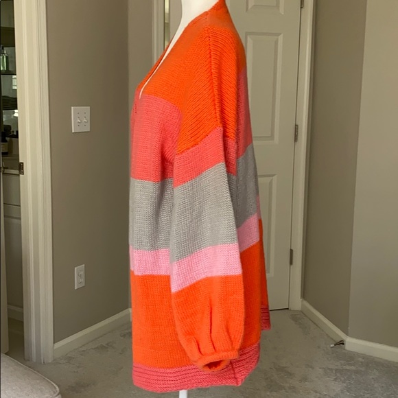 PrettyLittleThing Bright Striped Cardigan - Picture 3 of 7